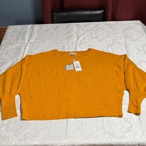 Cupio Harvest Gold Crew Neck Sweater Size XL